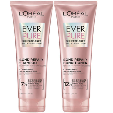 L'Oreal Paris Everpure Sulfate-Free Vegan Hair Care Kit - Shampoo And Conditioner To Strengthen And Repair Hair Bonds (Packaging May Vary)