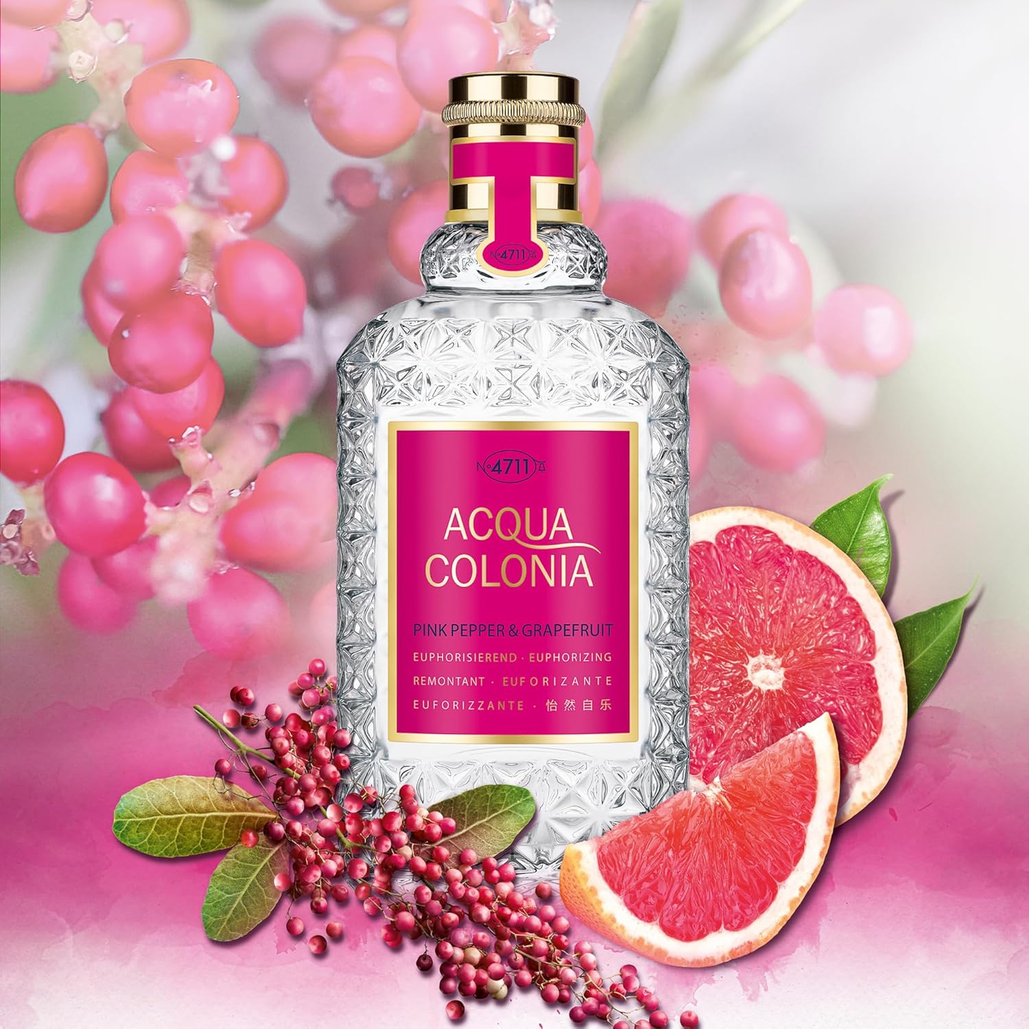 Muelhens 4711 Acqua Colonia Pink Pepper And Grapefruit For Unisex - 1.7 Oz Edc Spray : Beauty & Personal Care