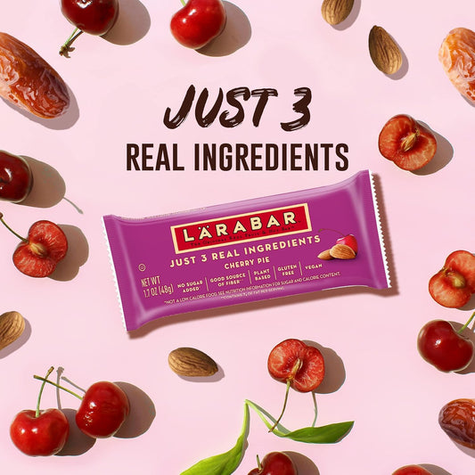 Larabar Cherry Pie, Gluten Free Vegan Fruit & Nut Bar, 1.7 Oz Bars, 16 Ct