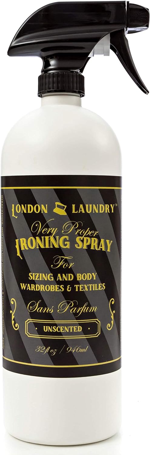 Ironing & Sizing Spray 32 Oz. - Spray Starch Alternative - Less Stiff than Starch - Unscented