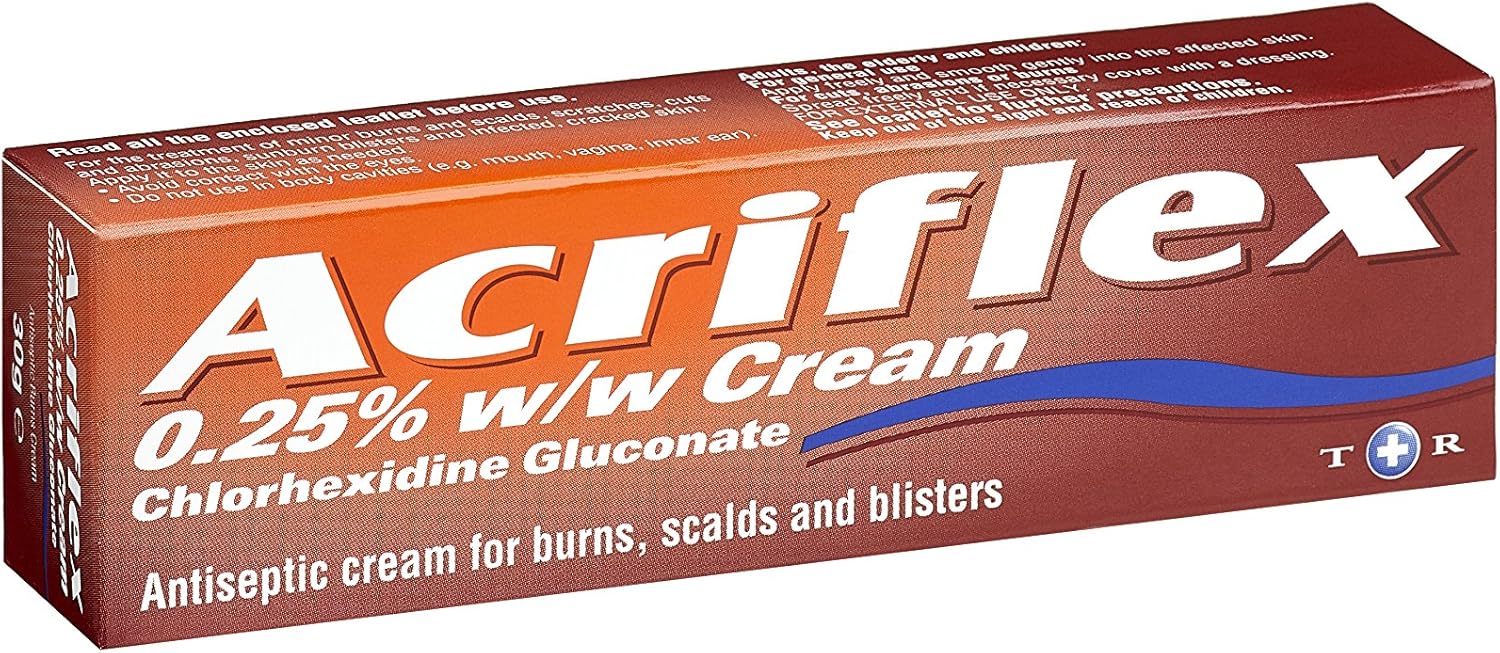 Acriflex Antiseptic Burns Cream 30G (Pack Of 2)