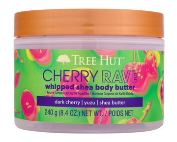 Tree Hut Cherry Rave Whipped Shea Body Butter | Long-Lasting Hydration Leaves Skin Feeling Soft & Moisturized | Limited Edition Fall | Nourishing Essential Body Care | 8.4 Fl Oz