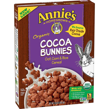 Annie'S Organic Cocoa Bunnies Breakfast Cereal, 10 Oz