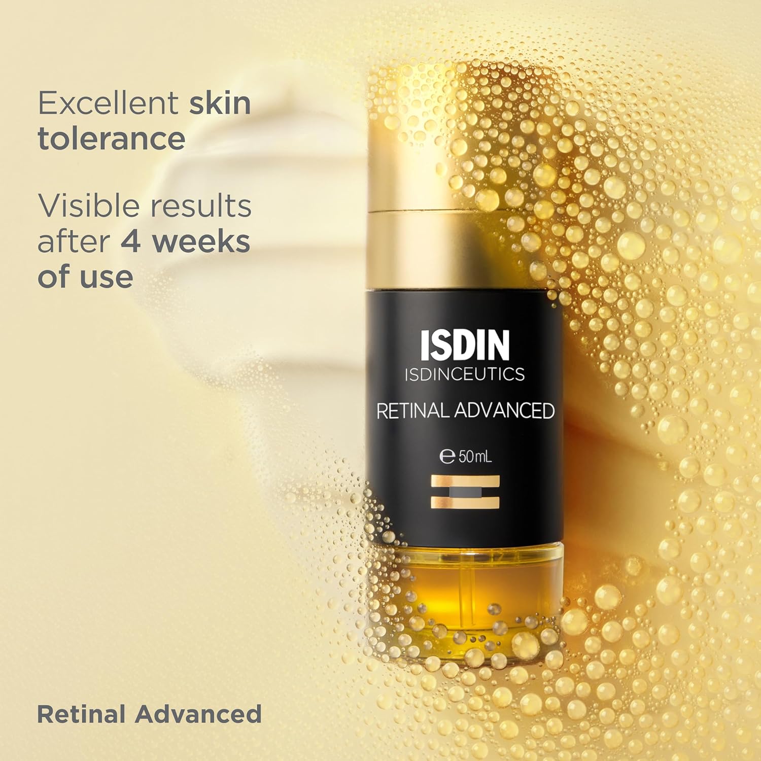 ISDIN Isdinceutics Retinal Advanced - Rejuvenating Facial Night Serum with Retinaldehyde and Melatonin 1.7 FL OZ (50 ml) : Beauty & Personal Care