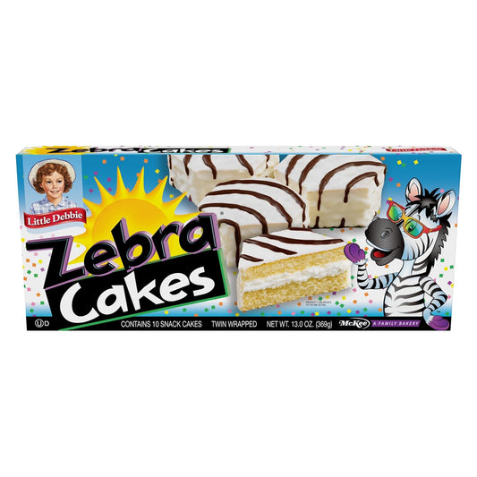 Little Debbie Zebra Cakes, 80 Twin-Wrapped Cakes (8 Boxes)