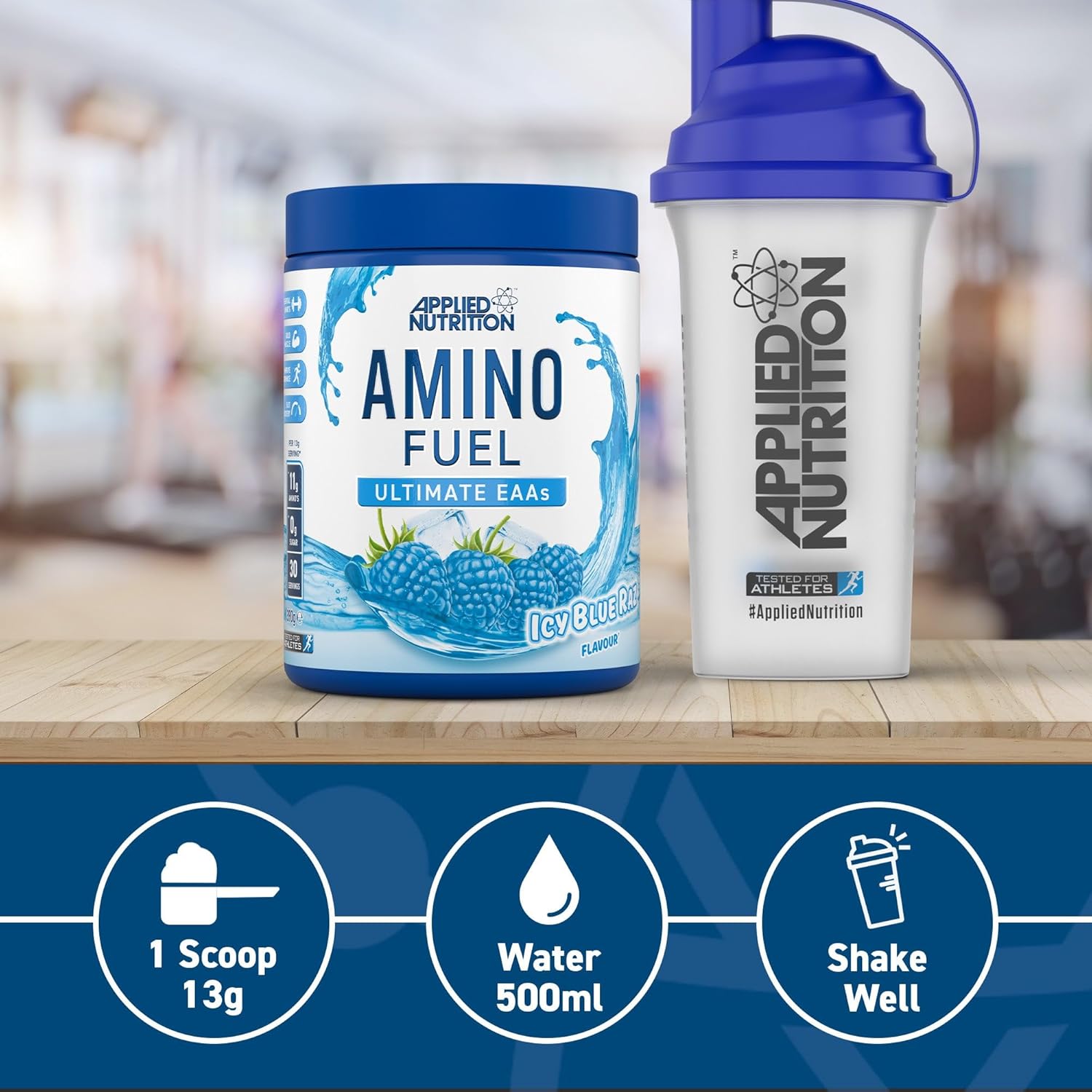 Applied Nutrition Amino Fuel - Amino Acids Supplement, EAA Essential Amino Acids Powder, Muscle Fuel & Recovery (390g - 30 Servings) (ICY Blue Raz) (New) : Amazon.co.uk: Health & Personal Care
