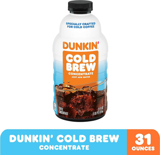 Dunkin’ Cold Brew Coffee Concentrate, 31 Ounce