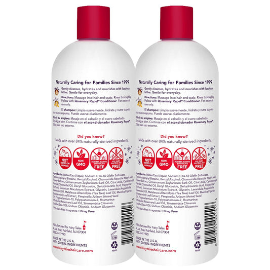 Fairy Tales Rosemary Repel Daily Kids Shampoo– Kids Like The Smell, Lice Do Not, 32 Fl Oz. (Pack Of 2)