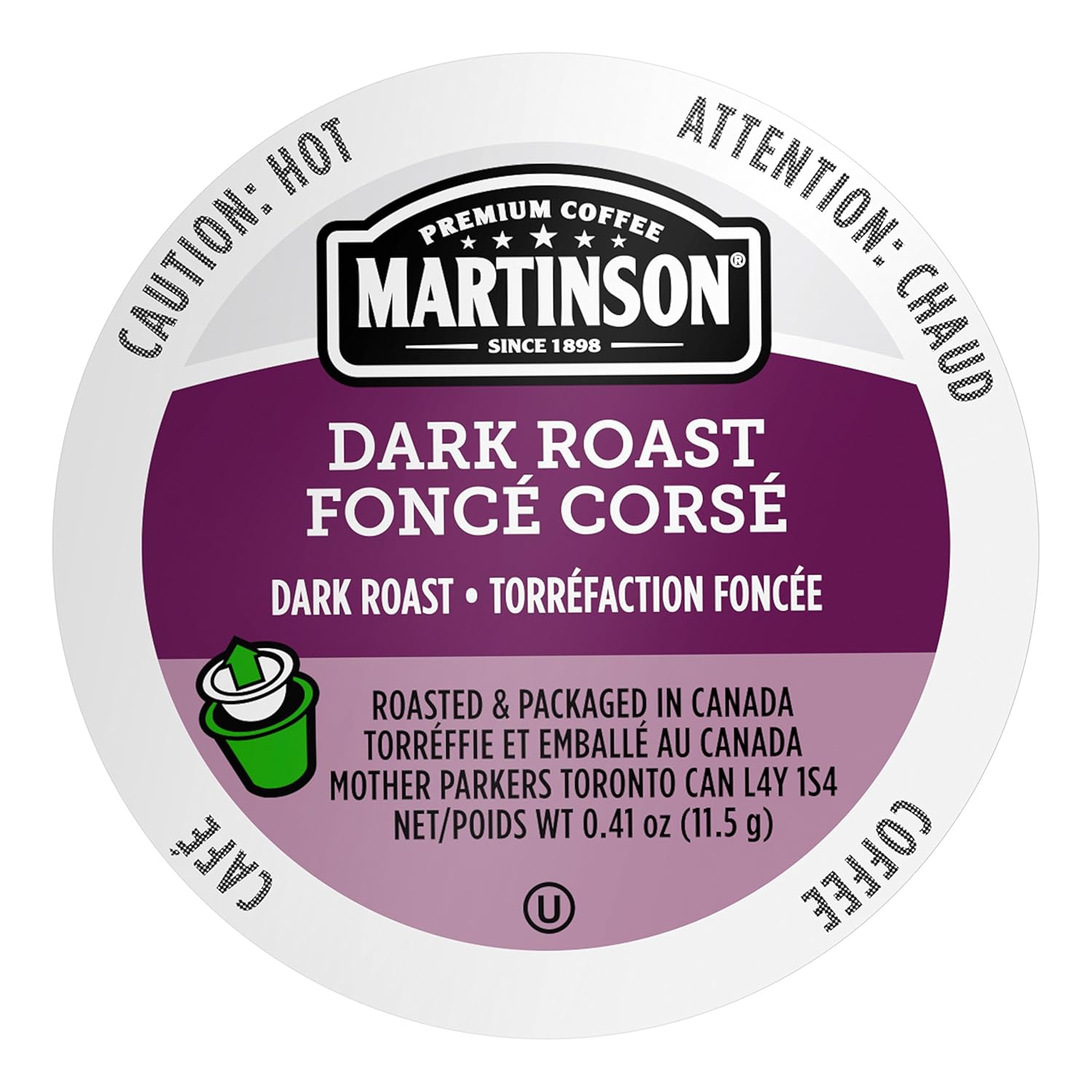 Martinson Dark Roast, Dark Roast Coffee, Keurig K-Cup Brewer Compatible Pods, 48 Count (Pack Of 1)