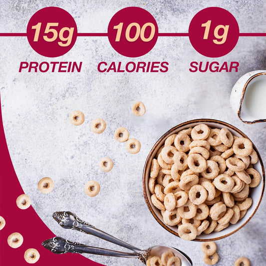 Protidiet High Protein Honey Nut Soy Cereal, 15G Protein, Low Calorie, Low Sugar, Low Fat, No Gluten Ingredients, Keto Diet Friendly, Ideal Protein Compatible, 7 Servings/Box