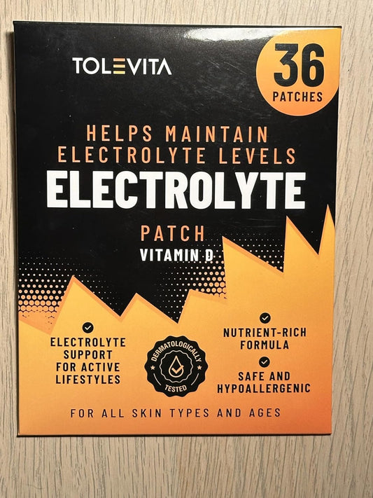 Electrolyte Patches With Vitamin D - 36 Pcs | Hydration, Electrolyte Balance | Perfect For Sports, Gym, Fitness, And Active Lifestyles