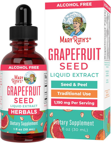 Grapefruit Seed Extract by MaryRuth's Grapefruit Seed Oil Drops | Peel & Seed | Herbal Tinctures Liquid Drops | Sugar Free | Vegan | Non-GMO | Gluten Free| Unflavored | 30 Servings | 1 Fl Oz