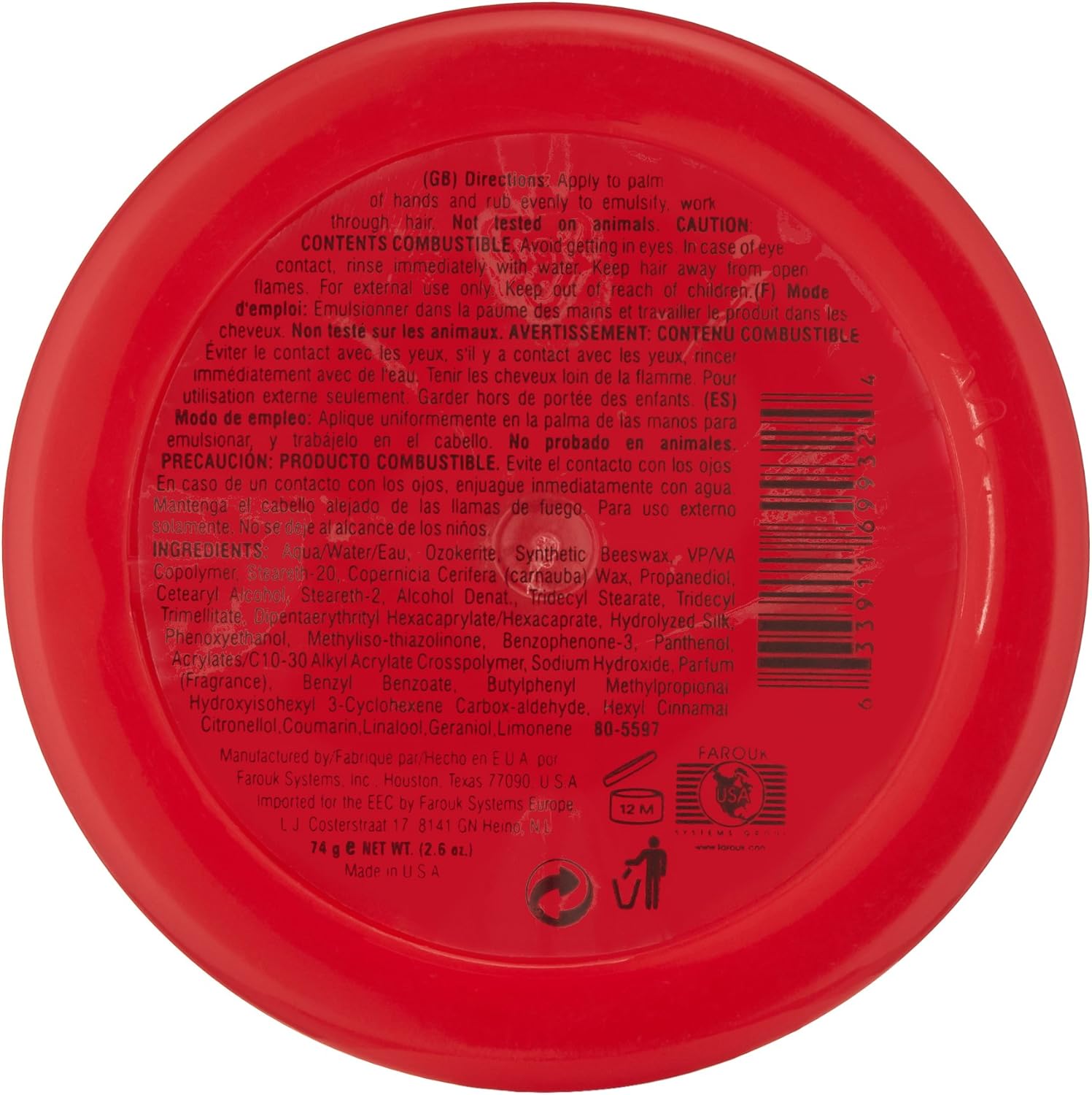 CHI Matte Wax Dry Firm Paraben Free Paste, 74g : Amazon.co.uk: Beauty