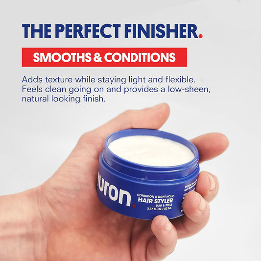 Huron - Men'S Versatile Grooming Cream With Light Hold & Matte Finish. Fresh, Clean Scent. 100% Vegan. 2.7 Oz