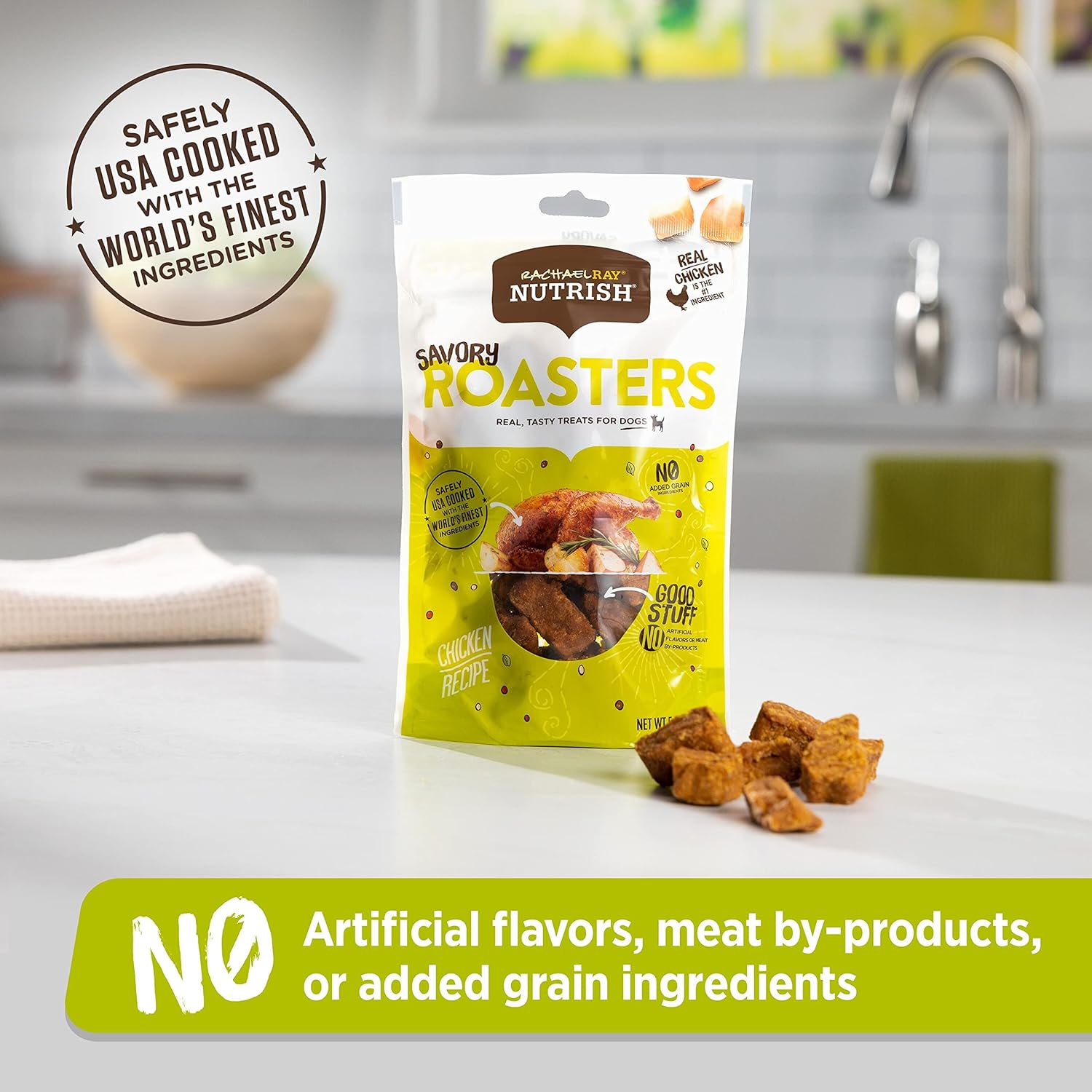Rachael Ray Nutrish Savory Roasters Real Meat Dog Treats, Roasted Chicken Recipe, 5 Ounces (Pack of 5), Grain Free : Pet Supplies