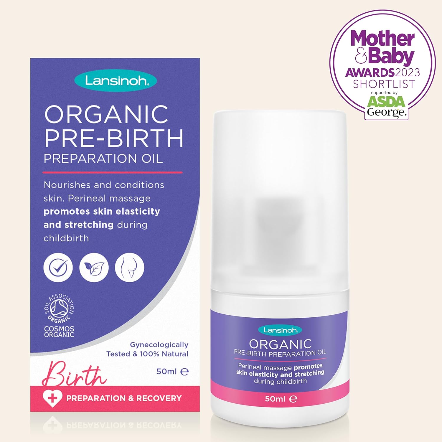 Lansinoh Organic Pre-Birth Preparation Oil - 50ml Bottle perineal Massage Oil, Pregnancy Maternity Massage Oil to Help Prevent tears episiotomy During Labour aids Postnatal Recovery : Amazon.co.uk: Health & Personal Care