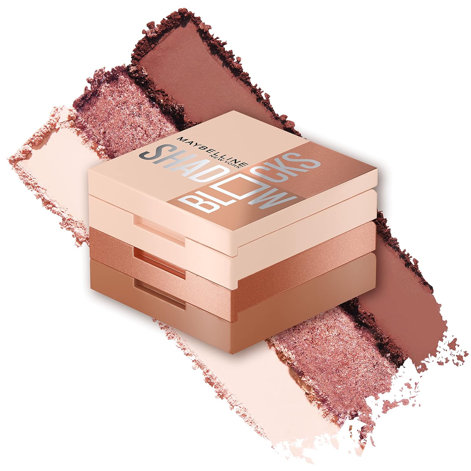 Maybelline New York Shadow Blocks Shadow Blocks Eyeshadow Palette, Stacked Eye Shadow Trio, 82Nd & Park Ave, 0.08 Oz