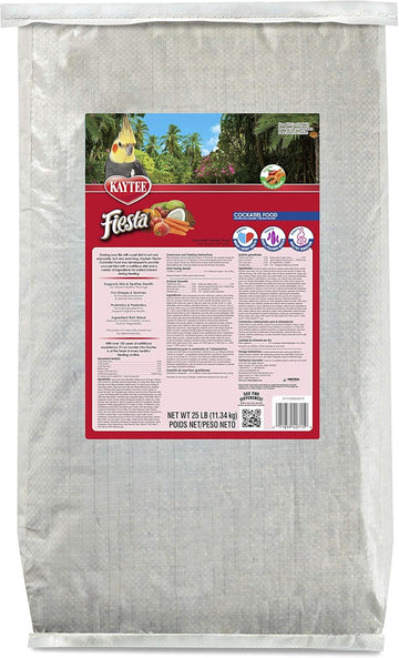 Kaytee Fiesta Cockatiel Food 25 Lb