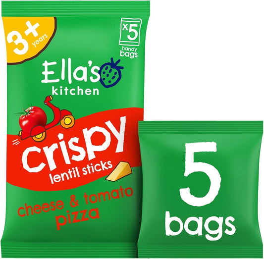 Ella'S Kitchen Crispy Lentil Sticks Cheese & Tomato Pizza Flavour 3+ Years 5 X 10G (50G)