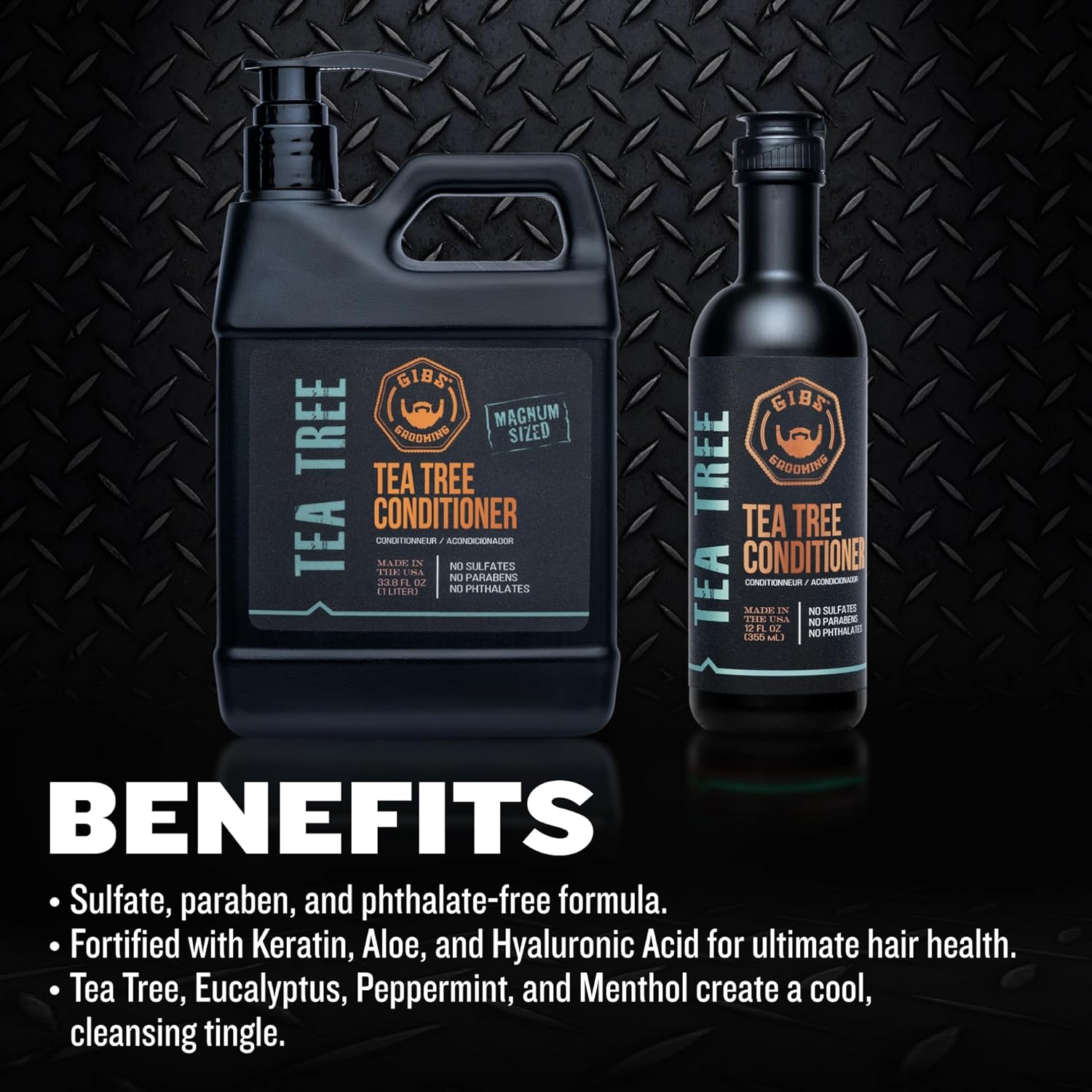 Gibs Grooming Tea Tree Conditioner, 3.25 Fl. Oz. : Beauty & Personal Care