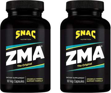 Snac Zma The Original Recovery & Sleep Supplement, Promotes Muscle Recovery, Immune Support & Restorative Sleep With Zinc, Magnesium & Vitamin B6 (90 Veggie Capsules)