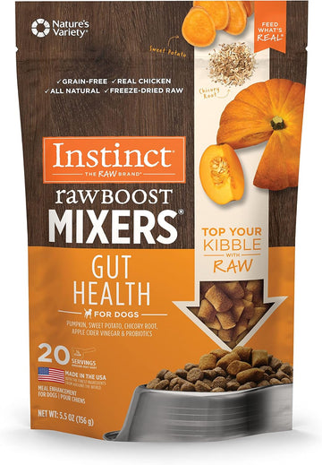 Instinct Freeze Dried Raw Boost Mixers Grain Free Gut Health All Natural Dog Food Topper, 5.5 Ounce (Pack Of 1)