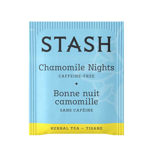 Stash Tea Chamomile Nights Herbal Tea - Naturally Caffeine Free, Non-Gmo Project Verified Premium Tea With No Artificial Ingredients, 20 Count (Pack Of 6) - 120 Bags Total