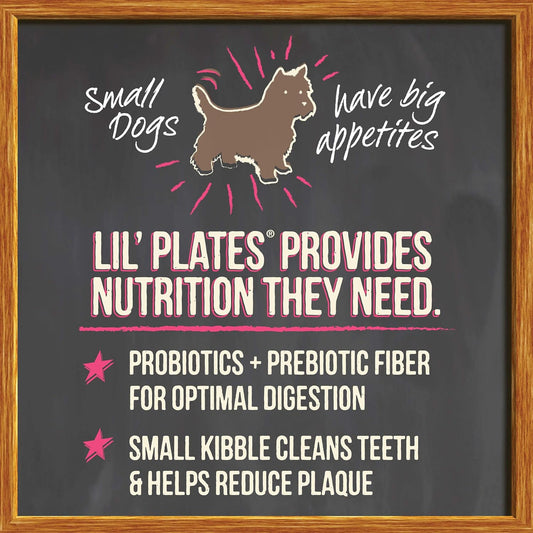 Merrick Lil’ Plates Grain Free Dry Dog Food For Small Dogs, Chicken And Sweet Potato Kibble With Raw Bites - 10.0 Lb. Bag