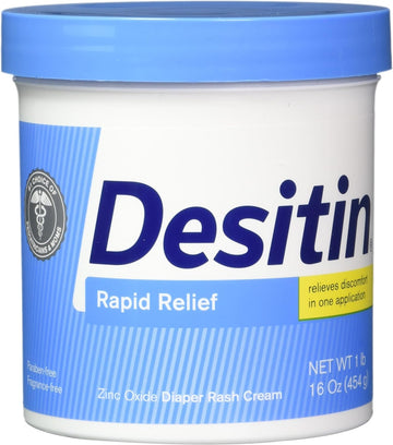 DESITIN Rapid Relief Creamy Jar, 16-Ounce (Pack of 4)