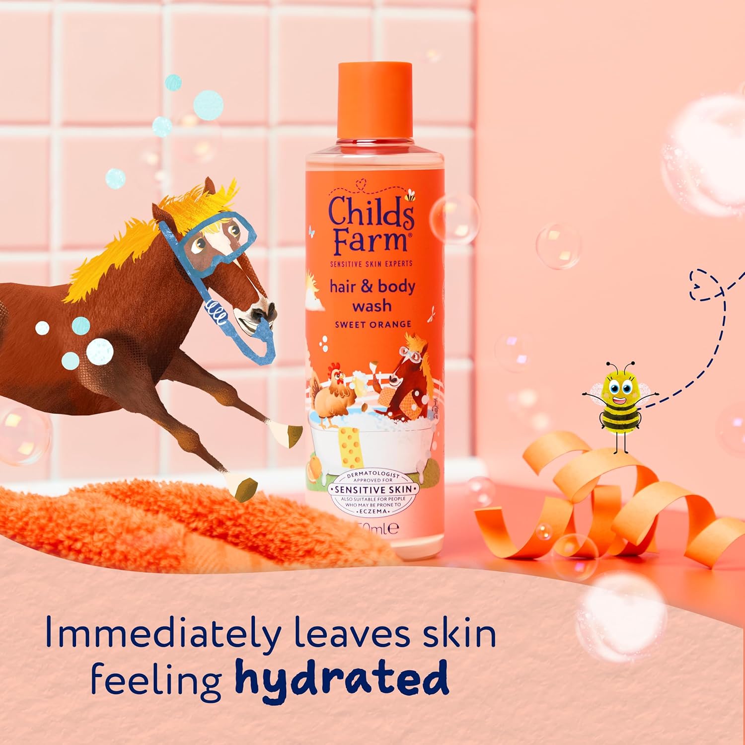 Childs Farm Kids Hair & Body Wash, Sweet Orange | Tear-free, Gently Cleanses | Suitable for Dry, Sensitive Skin, 250ml : Amazon.co.uk: Beauty