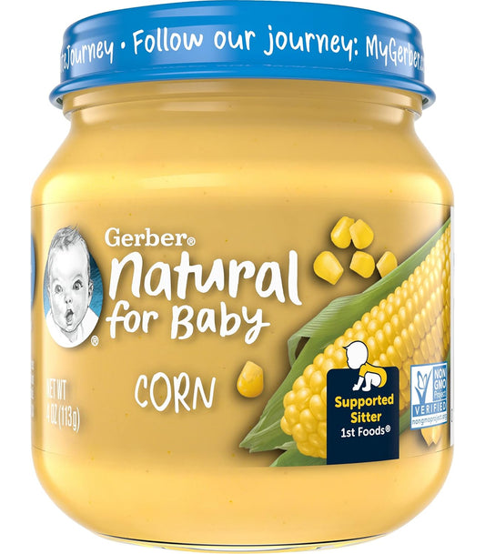 Gerber Natural For Baby 1St Foods Baby Food Jar (Corn)