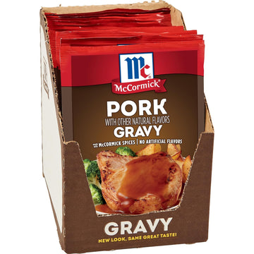 McCormick Pork Gravy Mix, 0.87 oz (Pack of 12)