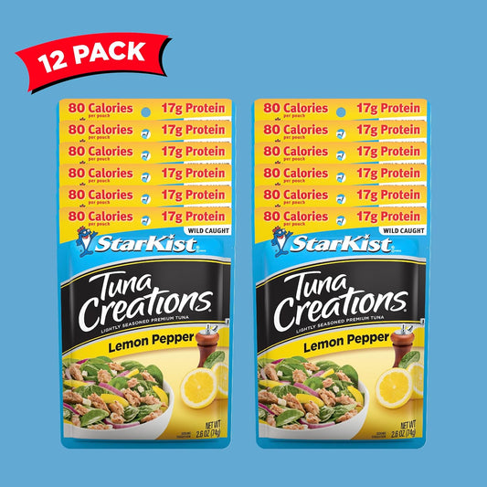 StarKist Tuna Creations Lemon Pepper, (Packaging May Vary), 2.6 Oz, Packof 12