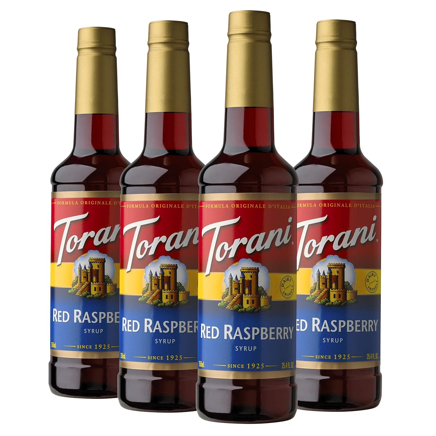 Torani Syrup, Red Raspberry, 25.4 Ounces (Pack Of 4)