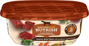 Rachael Ray Nutrish Premium Natural Wet Dog Food With Added Vitamins & Minerals, Hearty Beef Stew Recipe, 8 Ounce (Pack Of 8)
