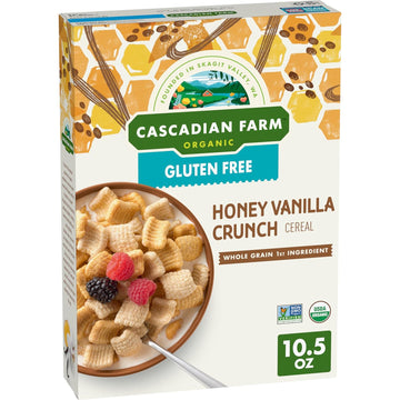 Cascadian Farm Organic Gluten Free Honey Vanilla Crunch Cereal, 10.5 oz