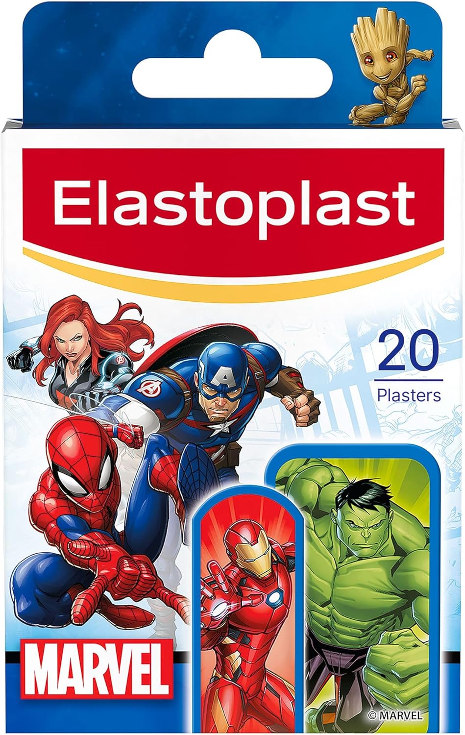 Elastoplast Disney Frozen Assorted Sizes (20 Pieces), Coloured First Aid Plasters For Children, Kid’S Everyday Plasters With Frozen Designs, Various Sizes, Skin-Friendly (Pack Of 2)