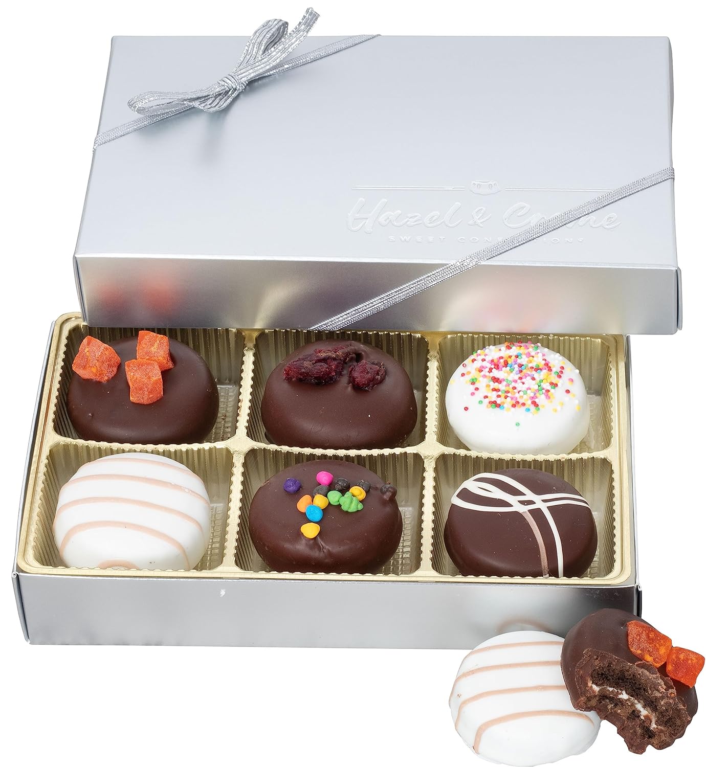 Cookie Gift Box - Gourmet Cookies Gift Basket - Food Gifts - Snack Treat Gift Arrangment - Vegan Chocolate Gift Box - Gourmet Assorted Topping