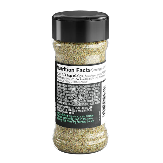 Frontier Salt Free Organic Seasoning, All Purpose, 2.5 Ounce