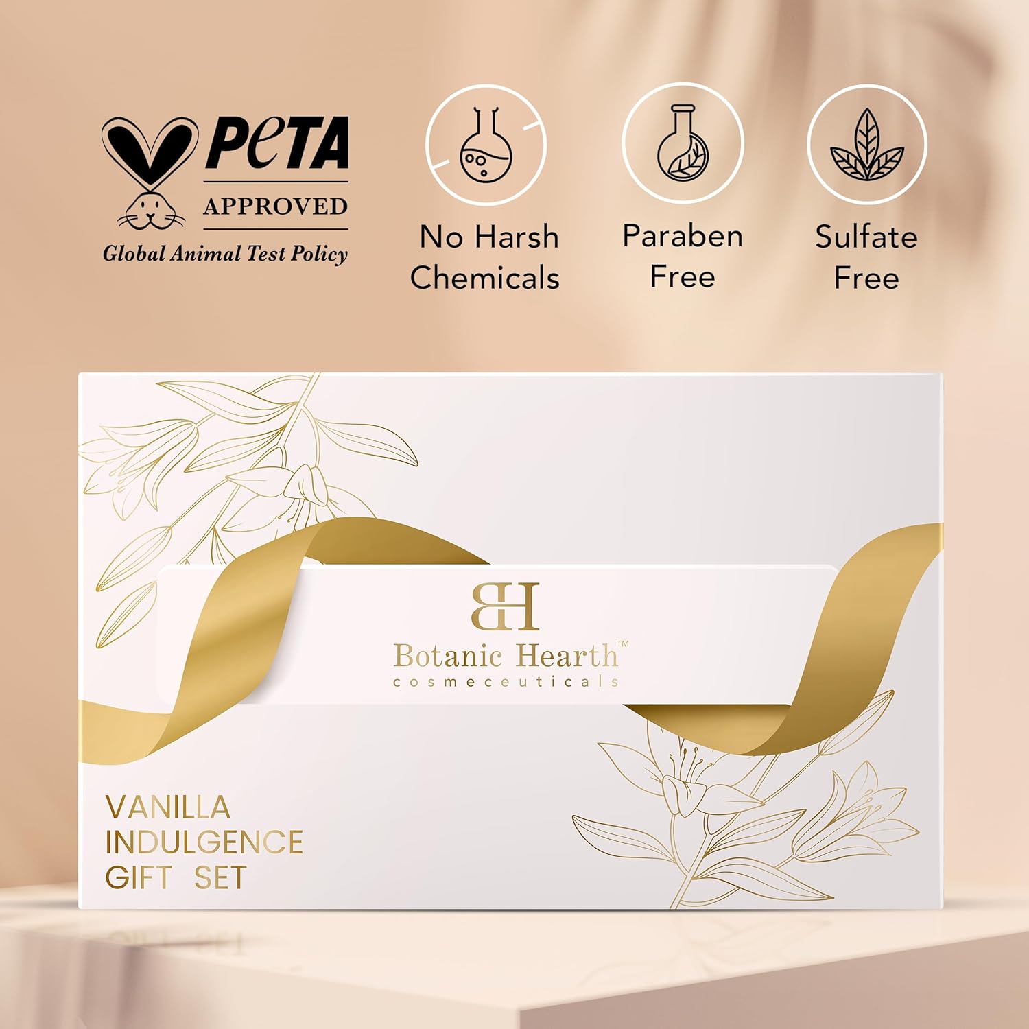 Gift Set For Women & Men | Vanilla Body Scrub, Body Wash, Hand Cream, Lip Balm, Loofah | 5 Piece Set | Birthday, Wife, Girlfriend, Sister | 10.2 Fl Oz : Beauty & Personal Care