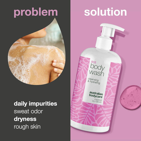 B12 Body Wash 500 Ml – Moisturizing Body Wash For Dry & Itchy Skin - Deeply Cleanses & Hydrates - Enriched With Vitamin B12, Zinc Pca & Allantoin