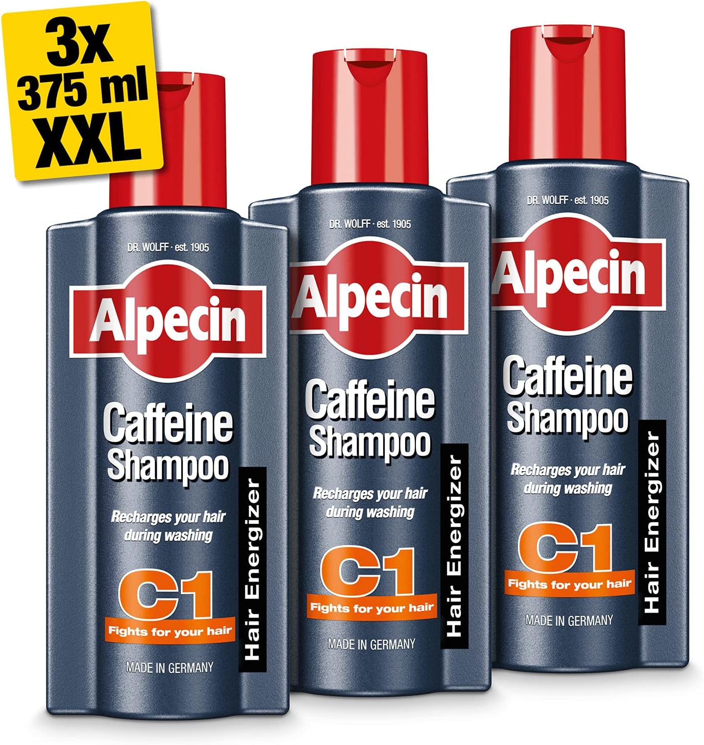 Alpecin Caffeine Shampoo C1 250Ml | Against Thinning Hair | Shampoo For Stronger And Thicker Hair | Natural Hair Growth Shampoo For Men | Hair Care For Men Made In Germany