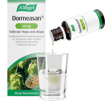 A.Vogel Dormeasan Sleep Valerian-Hops Oral Drops | Sleeping Aid | Extracts Of Fresh Valerian Root | 116 Days Supply | (2 X 50Ml)