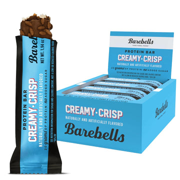 Barebells Protein Bars Creamy Crisp - 12 Count, 1.9Oz Bars With 20G Of High Protein - Chocolate Protein Bar With 1G Of Total Sugars - Perfect On The Go Protein Snack & Breakfast Bar