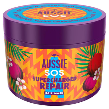 Aussie Hair Mask for Dry Damaged Hair, Jojoba Oil, Hair Repair Treatment, 450ml, For Hair In Urgent Need Of Rescue, Vegan