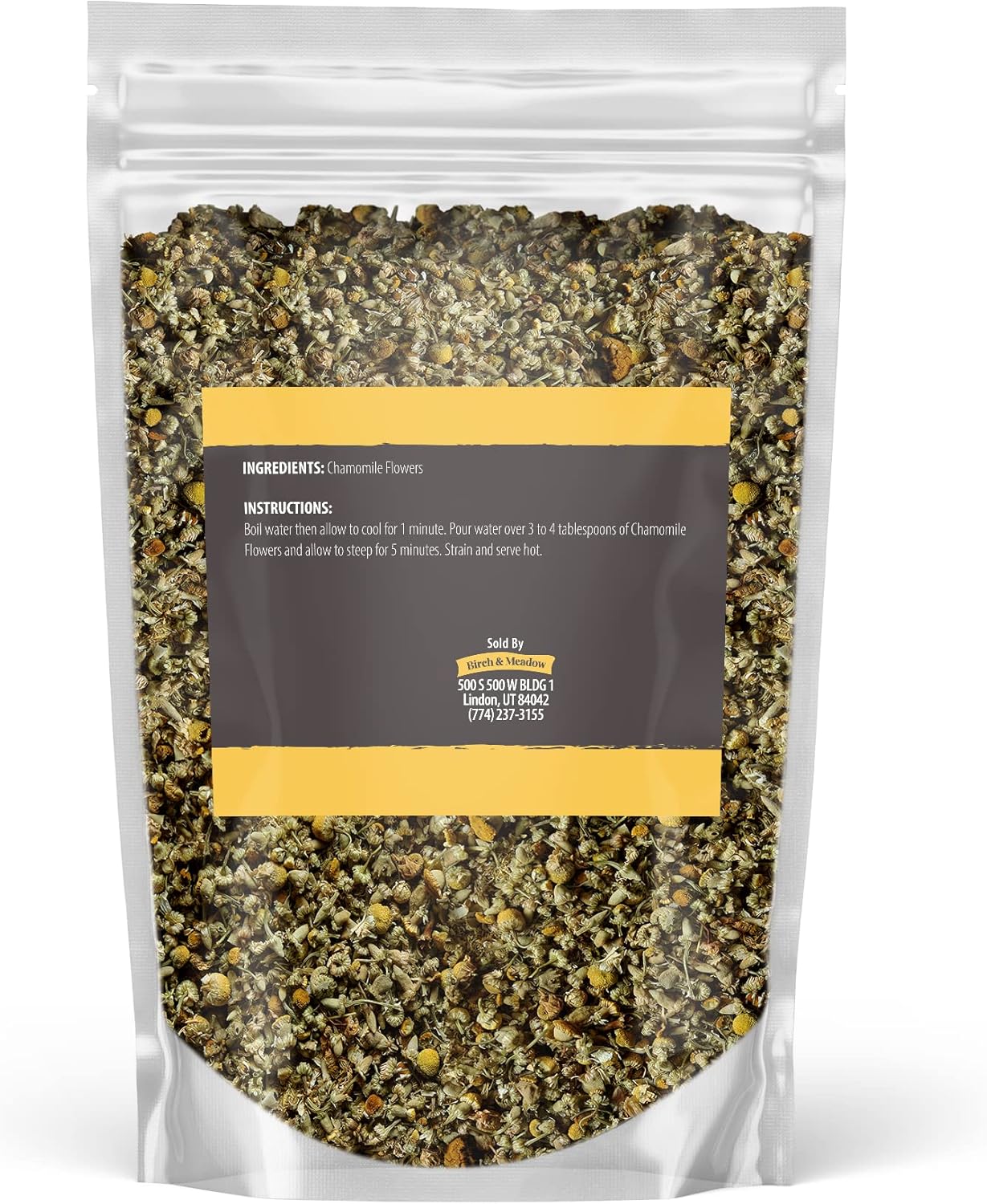 Birch & Meadow Dried Chamomile & Lavender Flower Bundle, 8 Ounces Each, Whole And Dried, Warm Teas, Cooking & Baking