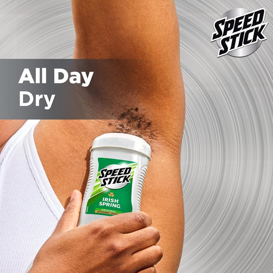 Speed Stick Men'S Antiperspirant Deodorant, Irish Spring Scented, 3 Ounce, 4 Pack