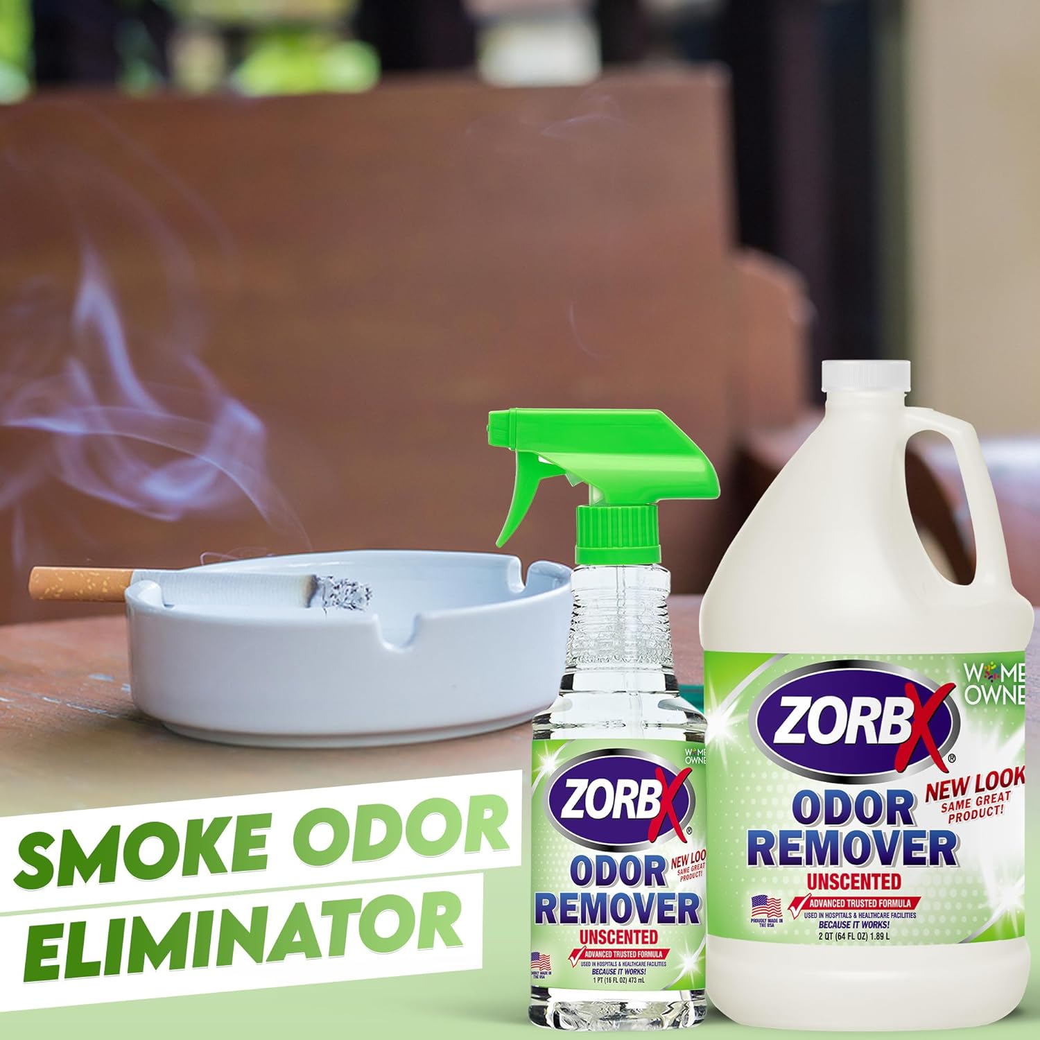 ZORBX Unscented Multipurpose Odor Eliminator Combo Pack - Used in Hospitals & Healthcare Facilities | Advanced Trusted Formula, Fast-Acting Odor Remover Spray for Strong Odors (16 Oz + 64 Oz) : Pet Supplies