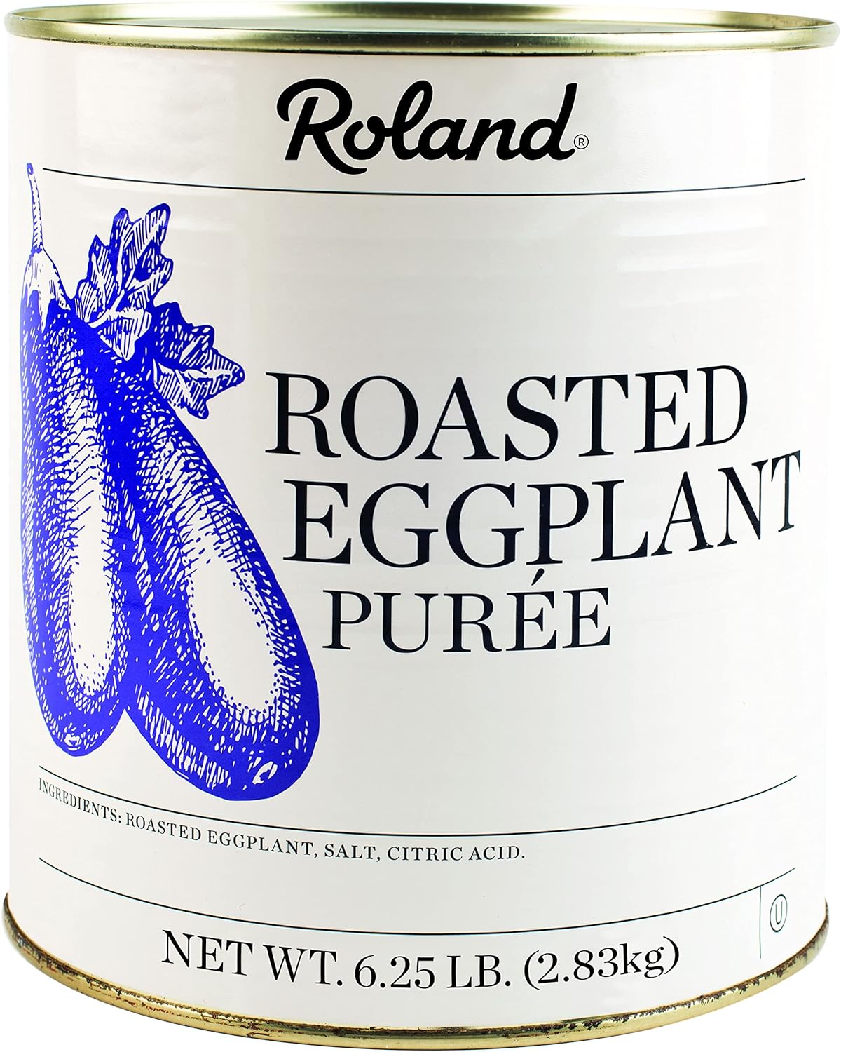 Roland Foods Roasted Eggplant Puree, Specialty Imported Food, 6-Pound Can