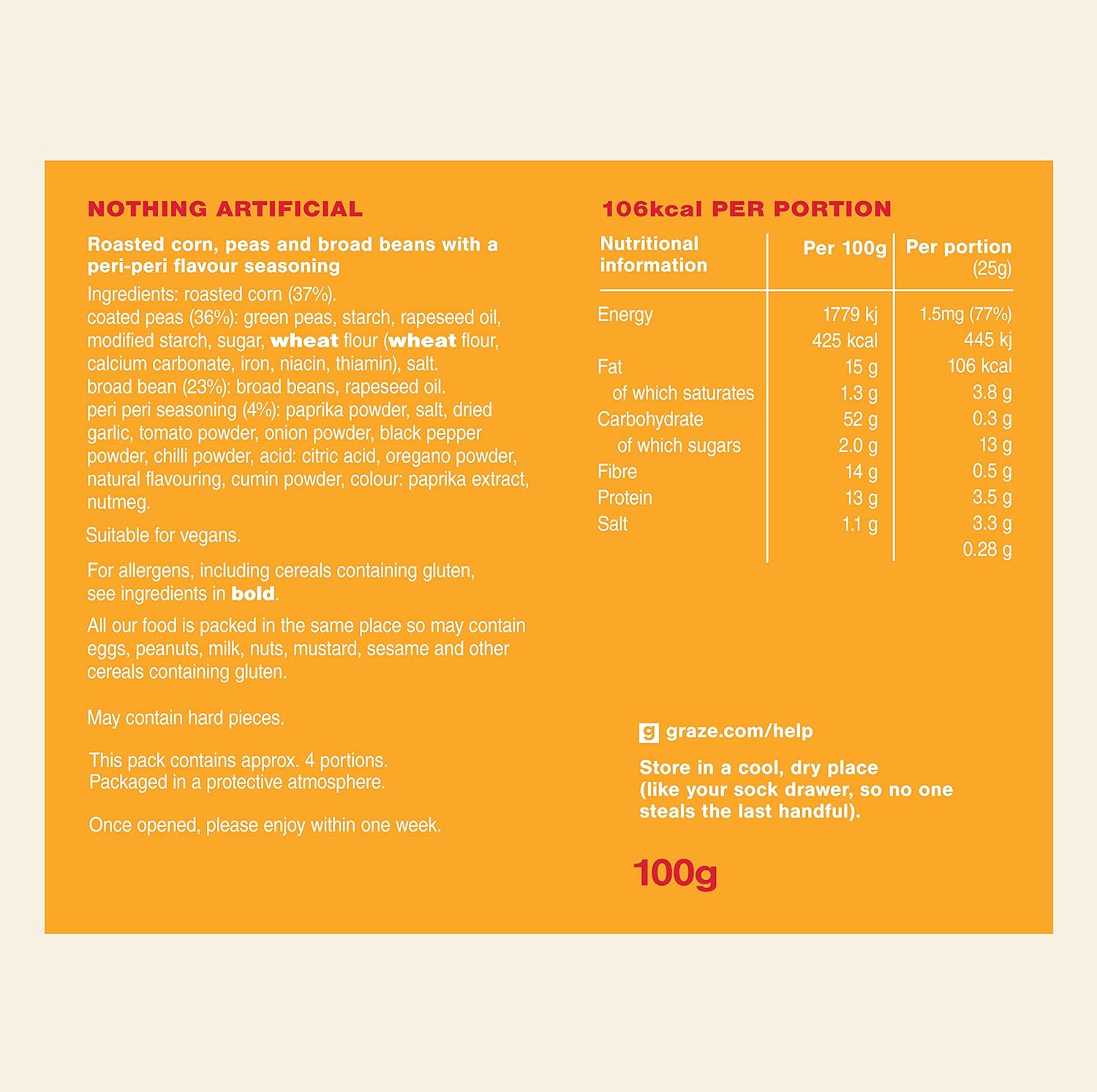 Graze - Peri Peri Snacks - Healthy Snacks Alternative for Crisps, Mixed Nuts & Pretzels - Ideal if you Love Corn, Broad beans and Corn hoops mixed Savoury Vegan Snacks (6x100g pack) : Amazon.co.uk: Grocery